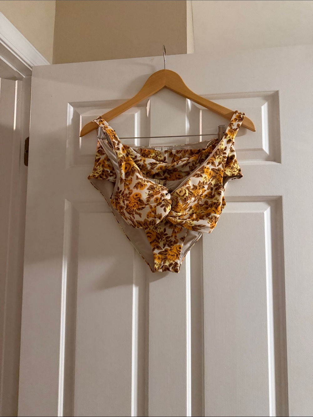 Jonathan Simkhai Yellow Floral Bikini Set